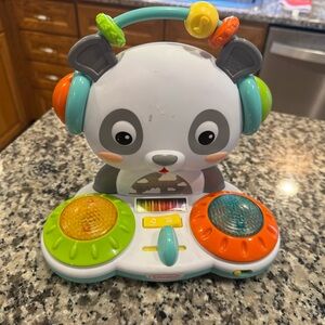 Panda DJ Toy with Orange and Green